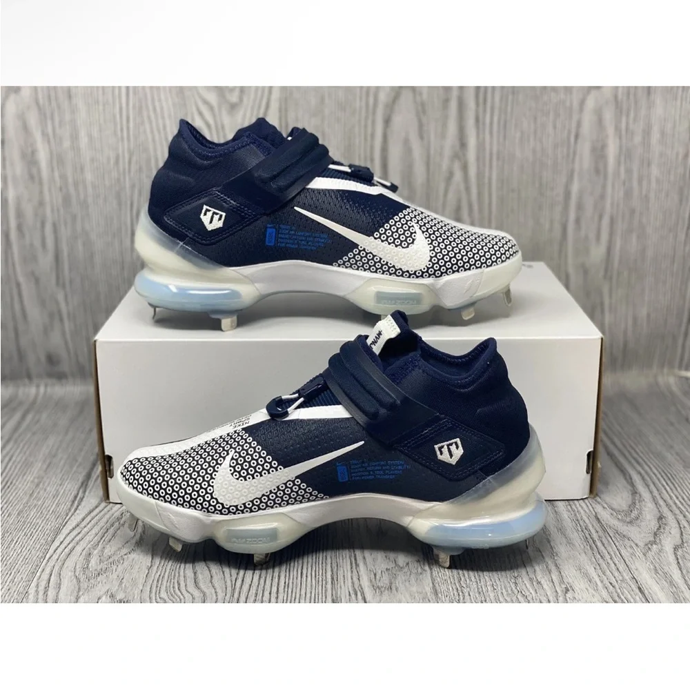 NWT Men’s‎ Nike Force Zoom Trout 7 Dark Blue and White Baseball Cleats